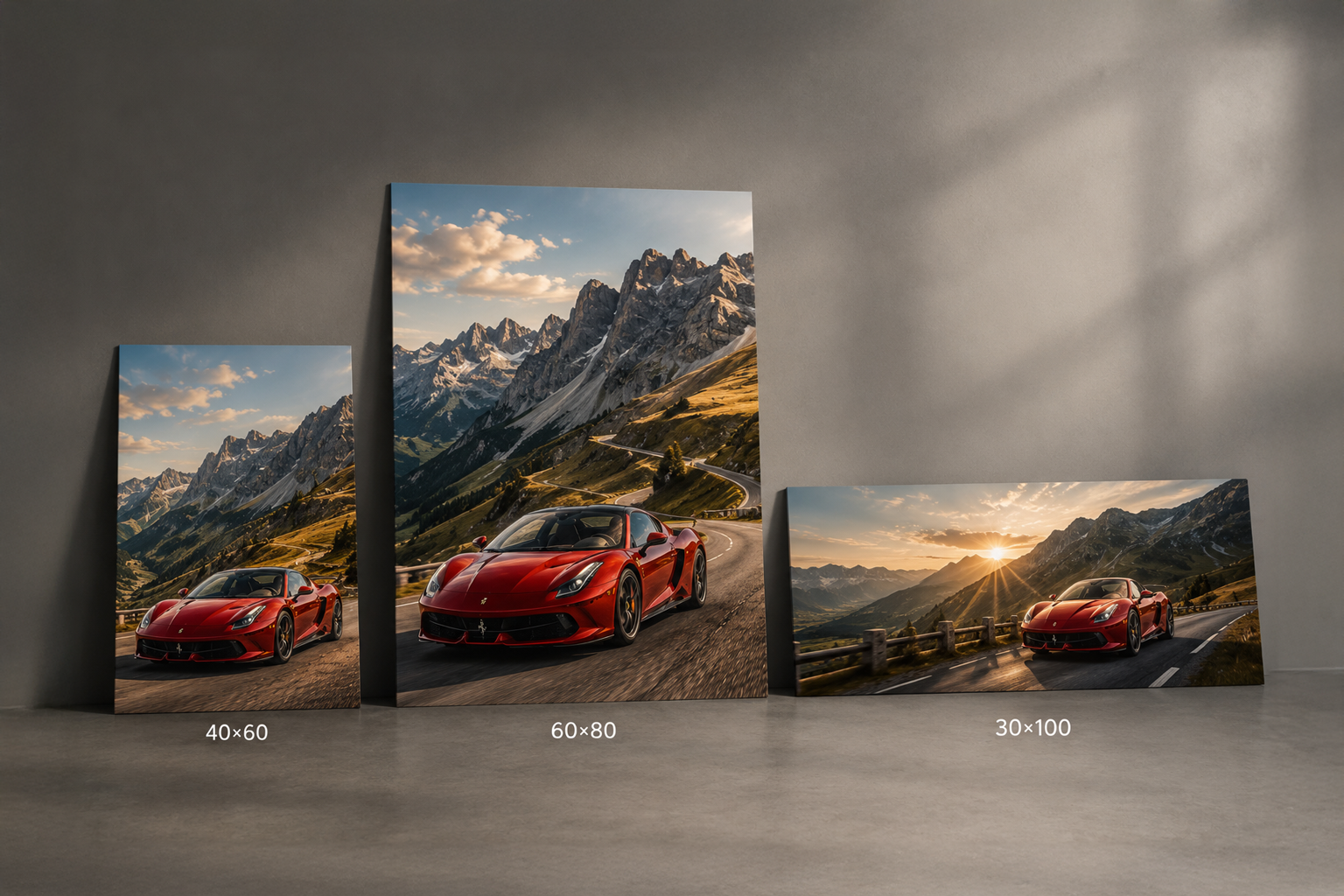 Grand format photo mural